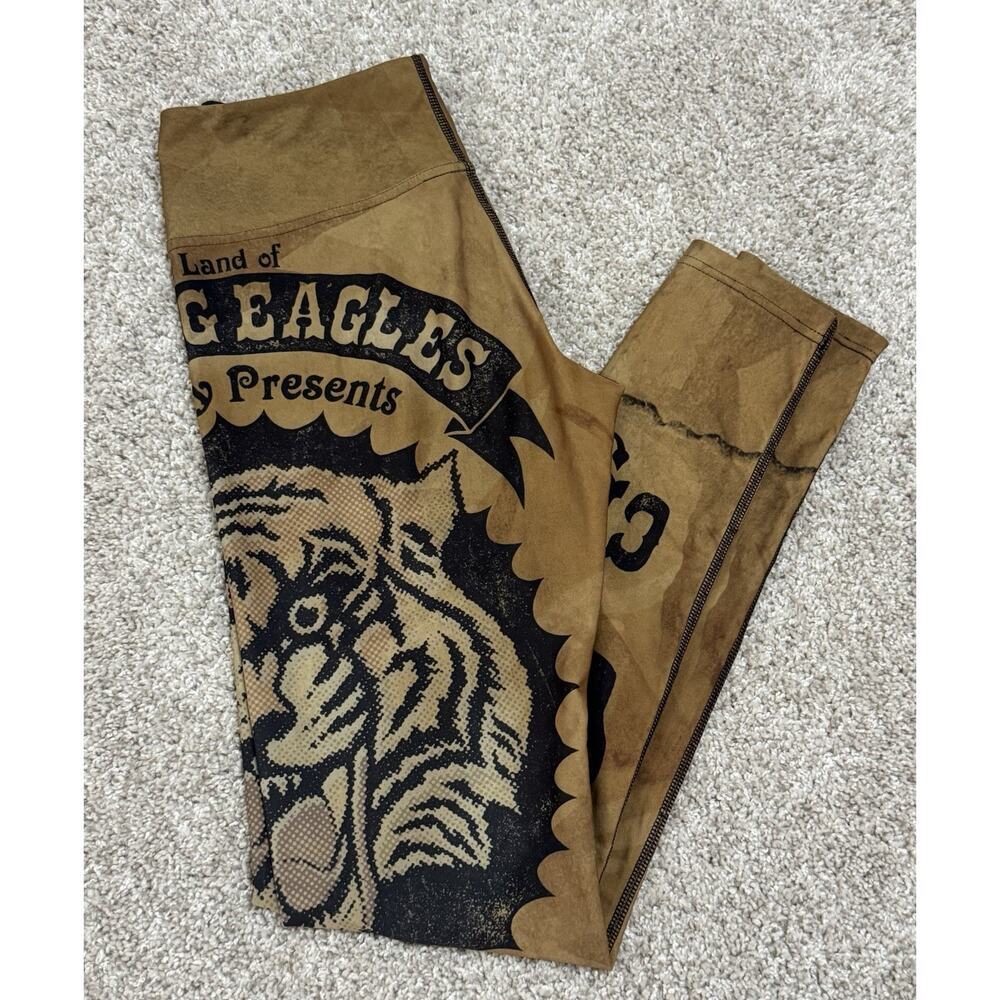 Eagle Rock Werkshop Tiger Circus Full Length Triathlon Leggings Size Small - Picture 2 of 10